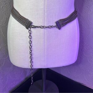 Elegant Silver Chain Belt approx 41”